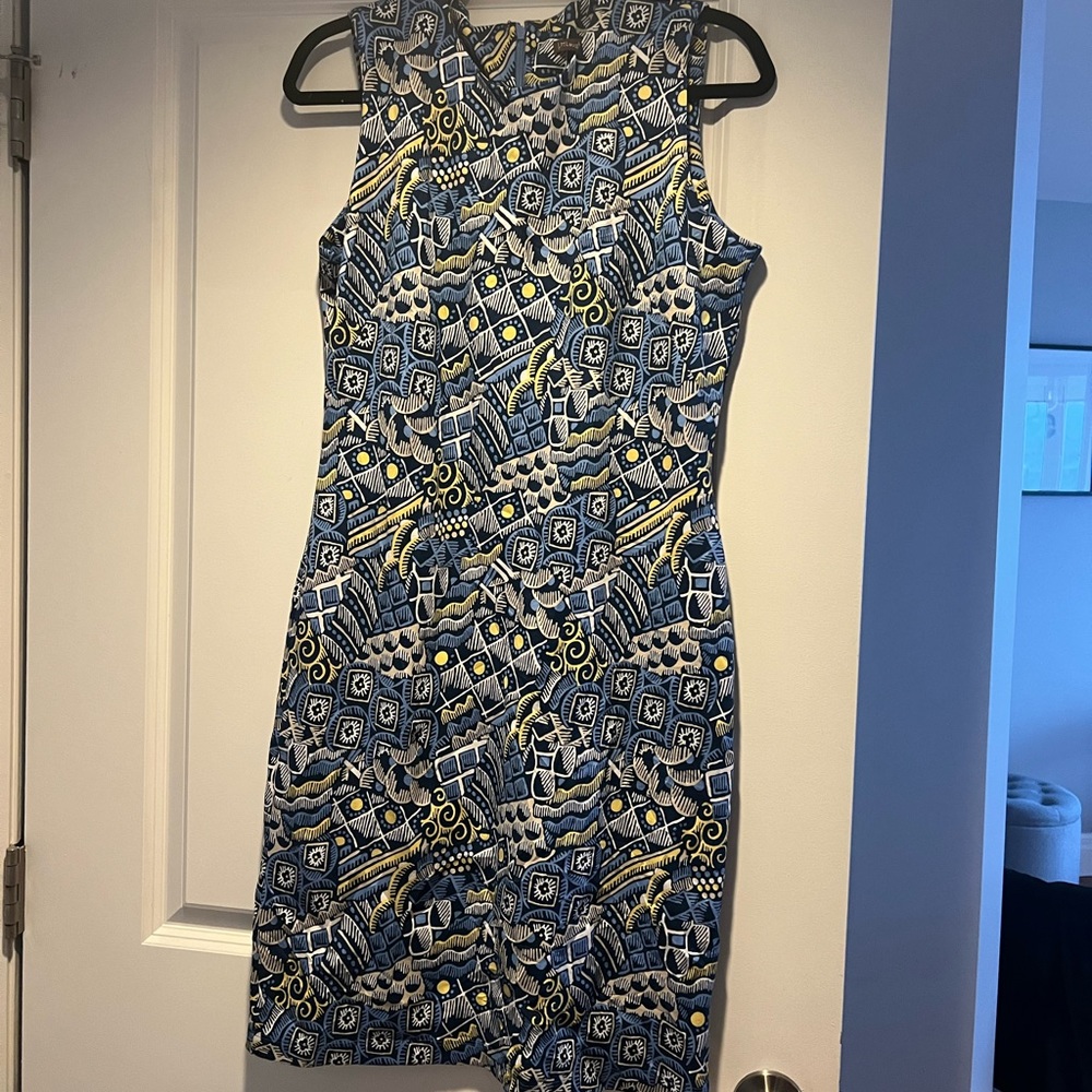 J. McLaughlin Dress Devon Shift In Talavera Print